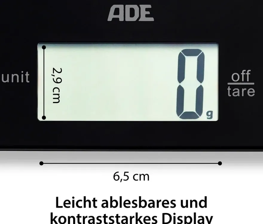 ADE Digitale Küchenwaage »Leonie«, schwarz