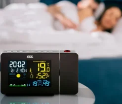 ADE Wetterstation mit Funk-Außensensor und Projektion