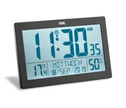 ADE XL-Funkwanduhr mit Thermometer und Hygrometer