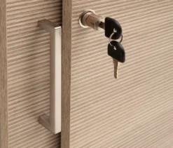 Aktenschrank »Metz«, 2 Schiebetüren, groß, matt weiß/canello