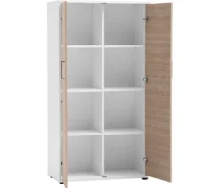 Aktenschrank »Metz«, 2-türig, groß, matt weiß/canello