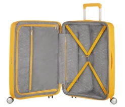 American Tourister Hartschalen-Koffer »Soundbox« Spinner, mittel, golden yellow