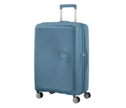 American Tourister Hartschalen-Koffer »Soundbox« Spinner, mittel, stone blue
