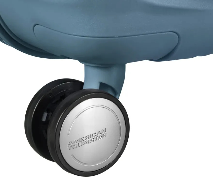 American Tourister Hartschalen-Koffer »Soundbox« Spinner, mittel, stone blue