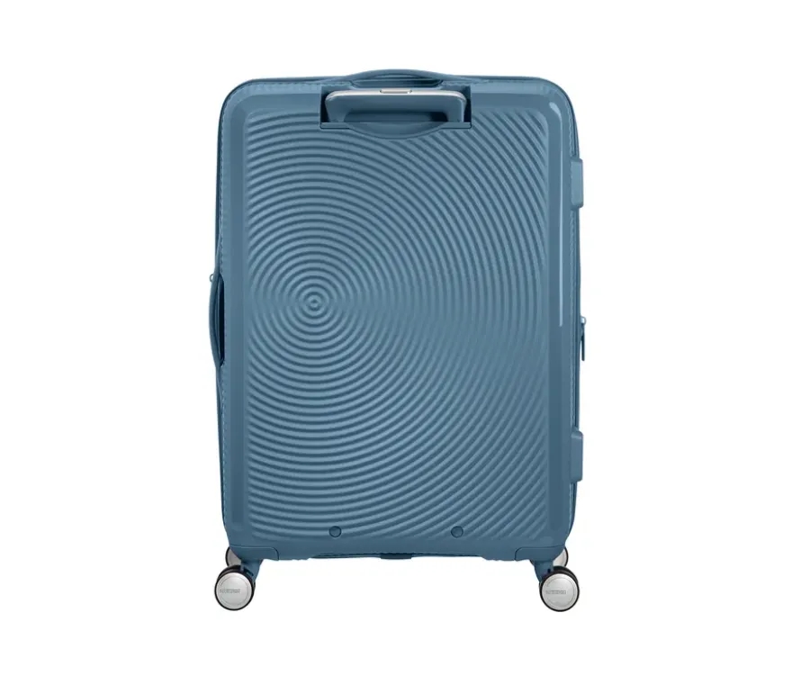 American Tourister Hartschalen-Koffer »Soundbox« Spinner, mittel, stone blue