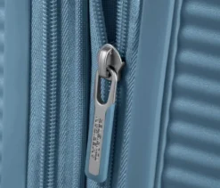 American Tourister Hartschalen-Koffer »Soundbox« Spinner, mittel, stone blue