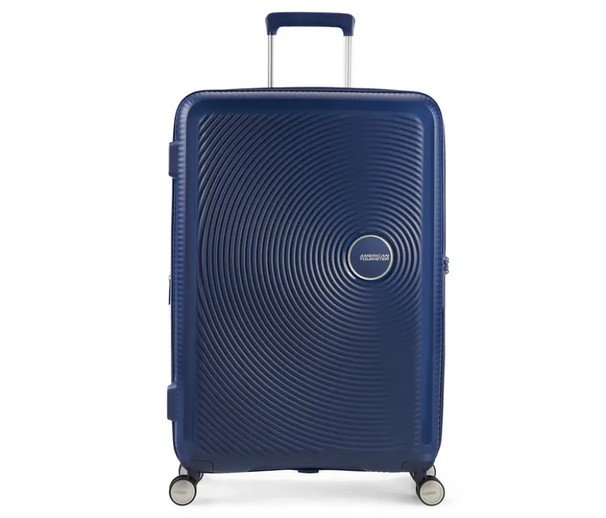 American Tourister Hartschalen-Koffer »Soundbox« Spinner, mittel, midnight navy