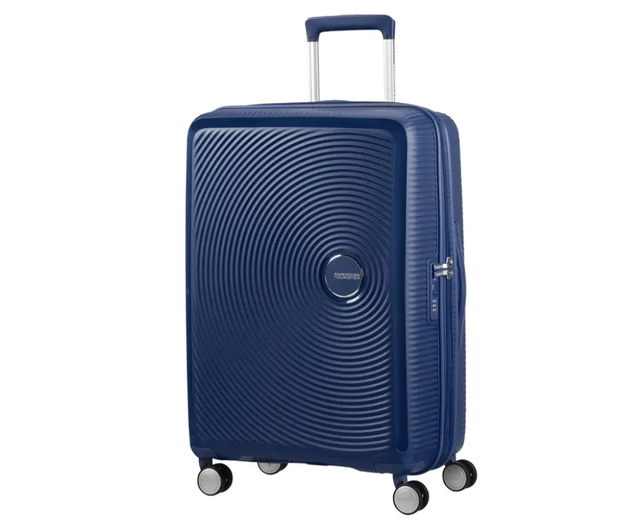American Tourister Hartschalen-Koffer »Soundbox« Spinner, mittel, midnight navy