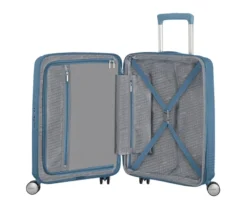 American Tourister Hartschalen-Koffer »Soundbox« Spinner, klein, stone blue