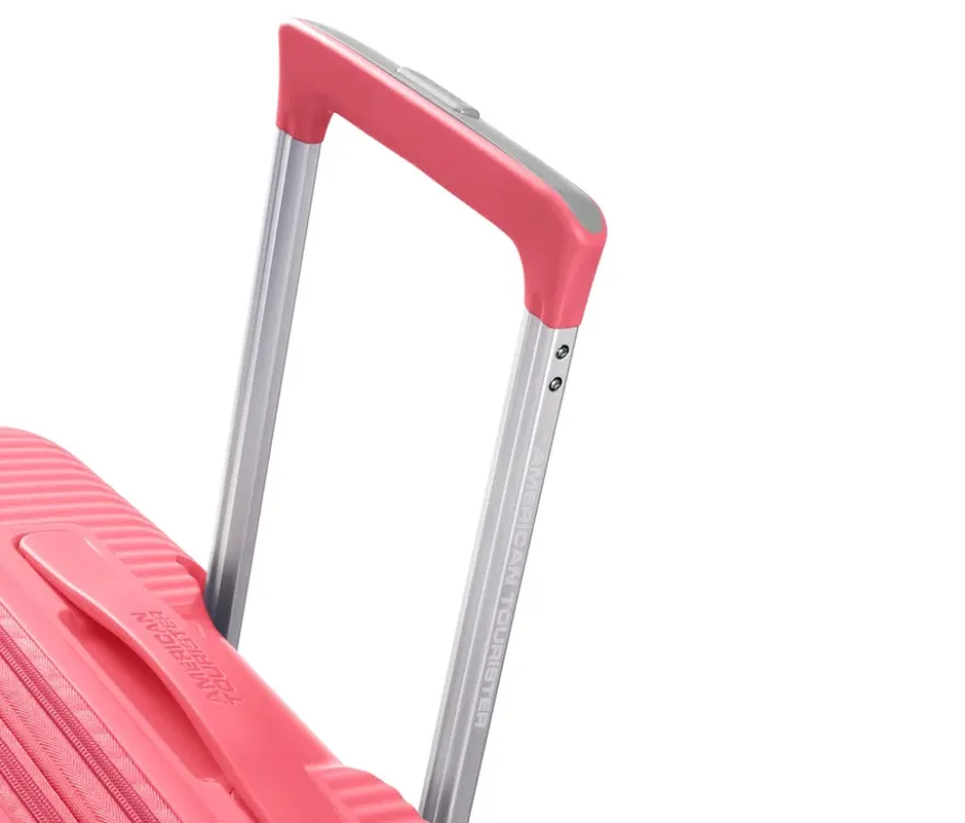 American Tourister Hartschalen-Koffer »Soundbox« Spinner, mittel, sun kissed coral