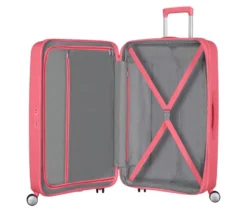 American Tourister Hartschalen-Koffer »Soundbox« Spinner, groß, sun kissed coral