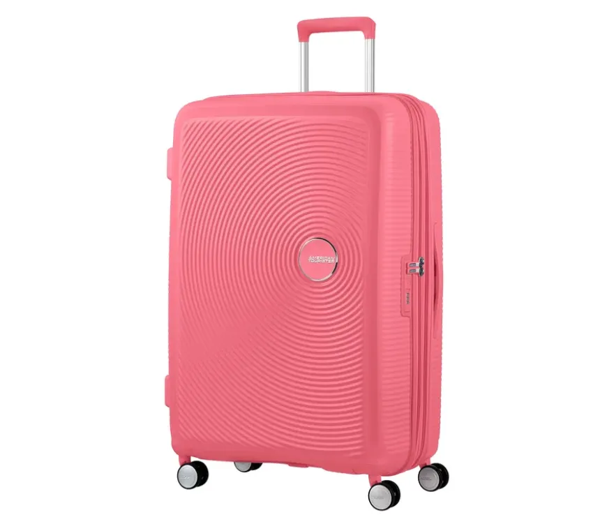 American Tourister Hartschalen-Koffer »Soundbox« Spinner, groß, sun kissed coral
