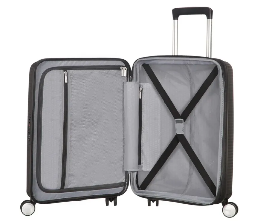 American Tourister Hartschalen-Koffer »Soundbox« Spinner, klein, bass black