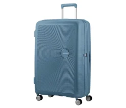 American Tourister Hartschalen-Koffer »Soundbox« Spinner, groß, stone blue