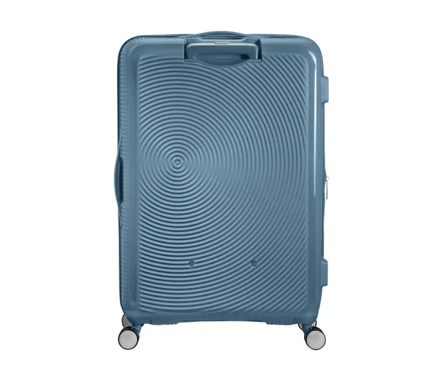 American Tourister Hartschalen-Koffer »Soundbox« Spinner, groß, stone blue