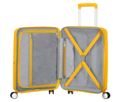 American Tourister Hartschalen-Koffer »Soundbox« Spinner, klein, golden yellow