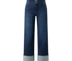 Angels Denim »Laia Turn Up«, Wide Leg, dunkelblau