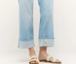 Angels Denim »Laia Turn-Up«, Wide Leg, hellblau