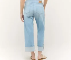 Angels Denim »Laia Turn-Up«, Wide Leg, hellblau