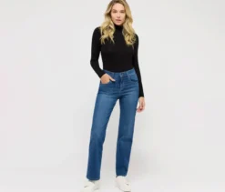 Angels Jeans »Lara« Straight Fit, mid blue