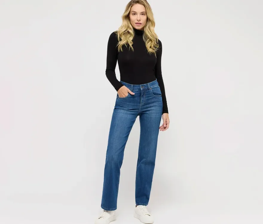 Angels Jeans »Lara« Straight Fit, mid blue
