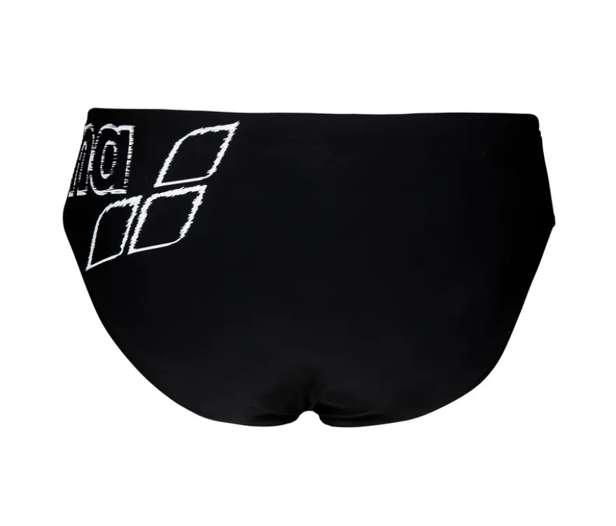 arena Badehosen-Slip Scratchy, schwarz