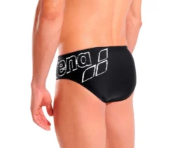 arena Badehosen-Slip Scratchy, schwarz