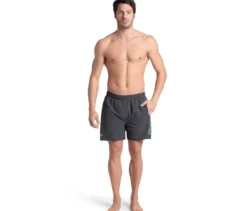 arena Badeshorts Fundamentals Logo, grau