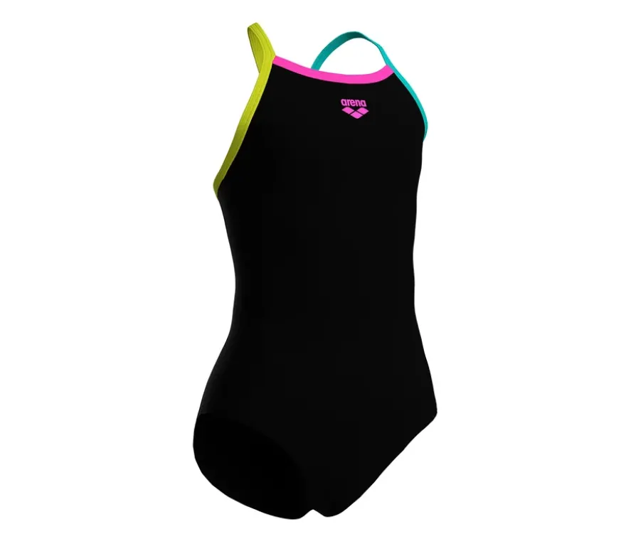 arena Feel Kinder-Badeanzug Light Drop Back Solid, schwarz