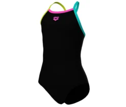 arena Feel Kinder-Badeanzug Light Drop Back Solid, schwarz