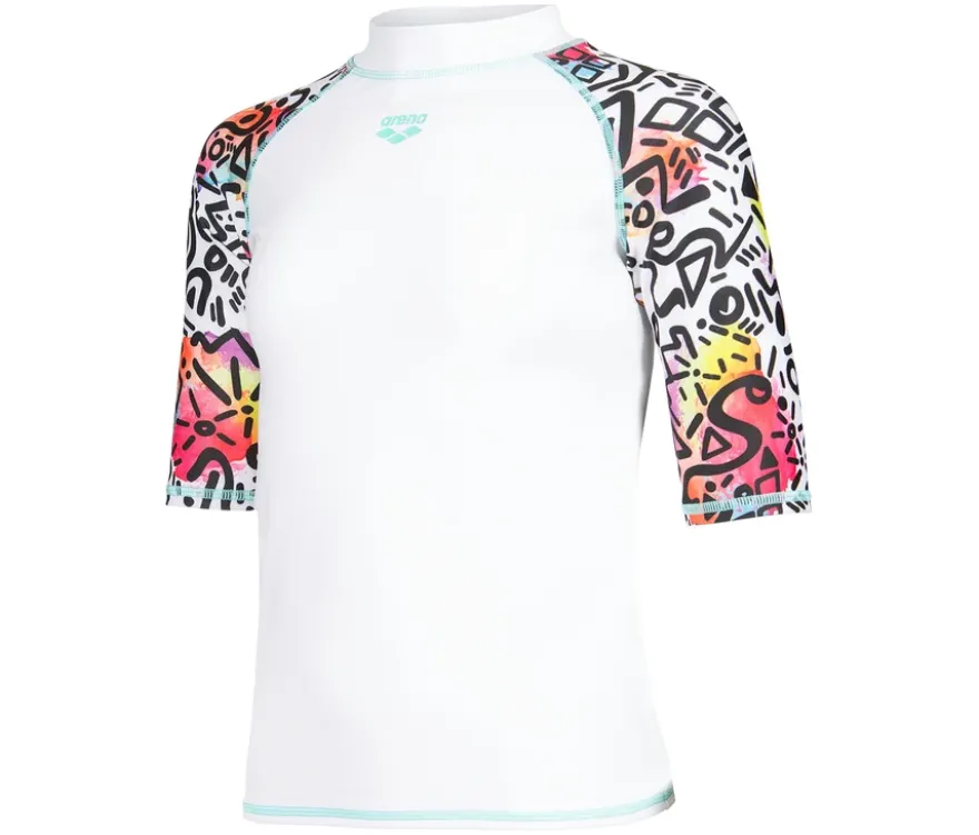 arena Kinder-UV-Kurzarm-Schwimmshirt »Rash Allover«