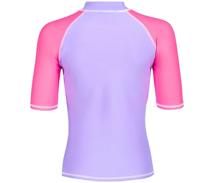 arena Kinder-UV-Kurzarm-Schwimmshirt »Rash Graphic«, lila