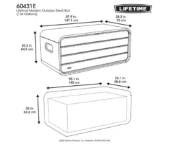 Aufbewahrungsbox, 515 l, grau