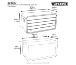 Aufbewahrungsbox, 625 l, graubraun