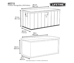 Auflagenbox, ca. 570 l