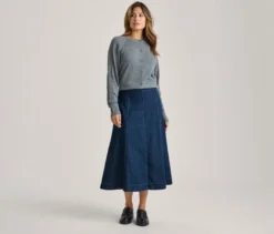 Ausgestellter Jeansrock