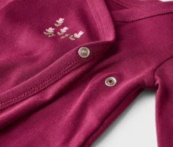 5 Baby-Bodys mit Mitwachsfunktion, Blumen