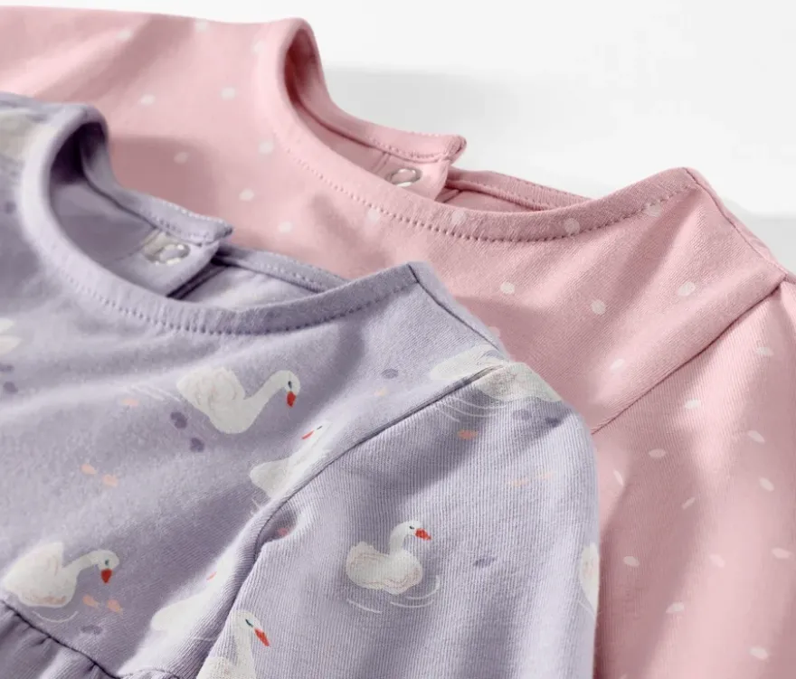 2 Baby-Jerseykleider
