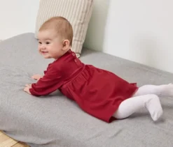 Baby-Jersey-Kleid mit Tüll