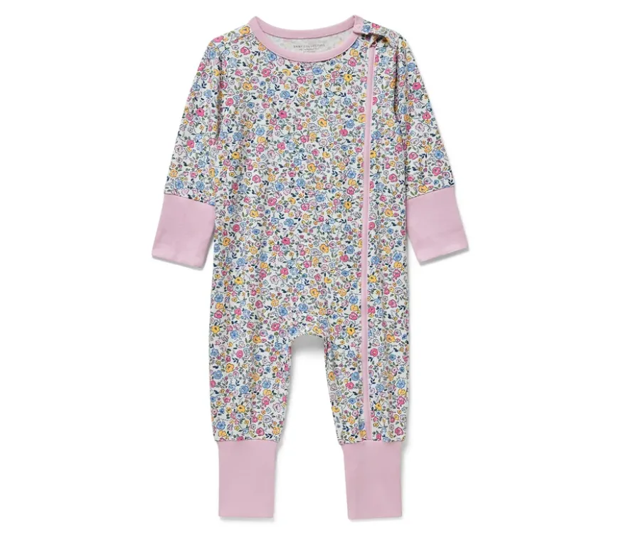 Baby-Pyjama, geblümt