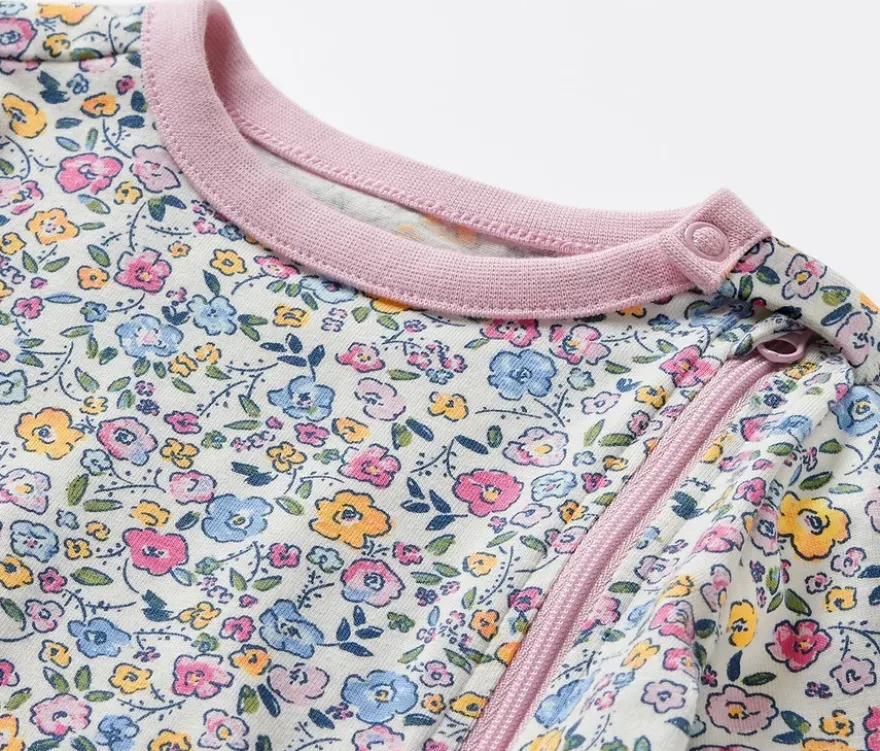Baby-Pyjama, geblümt