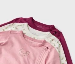3 Baby-Schlafanzüge, Blumen
