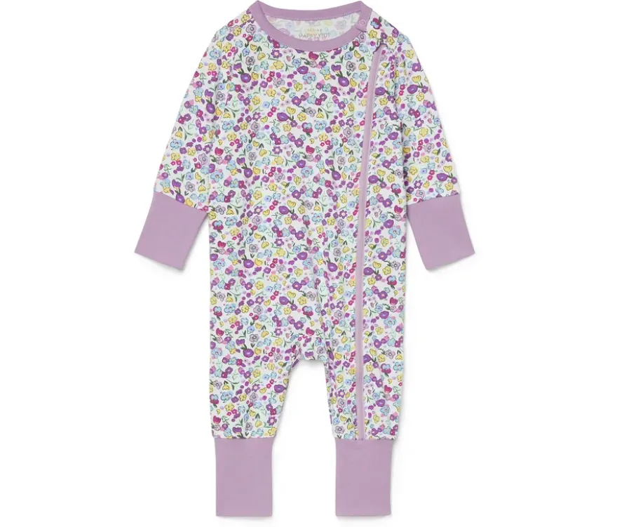 Baby-Schlafanzug, Blumen