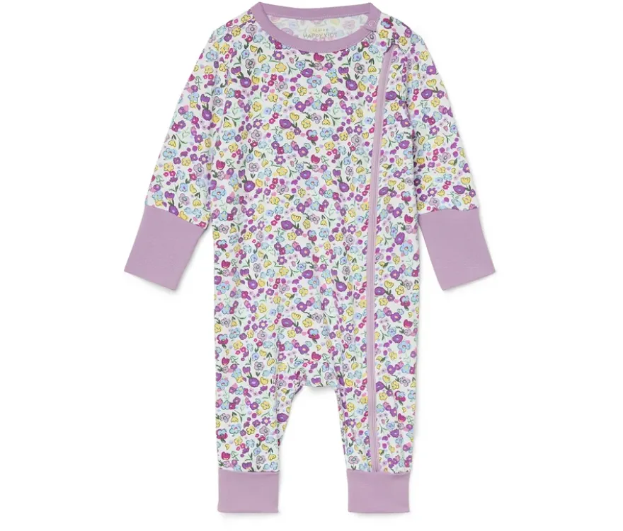 Baby-Schlafanzug, Blumen