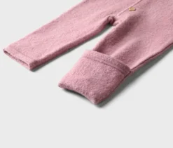 Baby-Walkoverall mit Merinowolle, rosa
