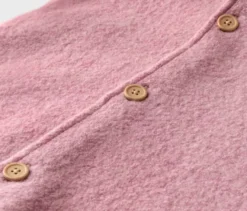 Baby-Walkoverall mit Merinowolle, rosa