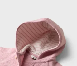 Baby-Walkoverall mit Merinowolle, rosa