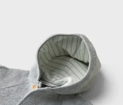 Baby-Walkoverall mit Merinowolle, grau