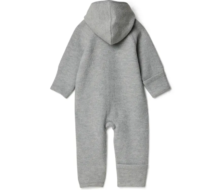 Baby-Walkoverall mit Merinowolle, grau