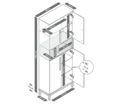 Bad-Hochschrank »Eklund«, anthrazit
